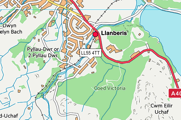 LL55 4TT map - OS VectorMap District (Ordnance Survey)