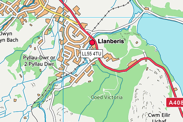 LL55 4TU map - OS VectorMap District (Ordnance Survey)