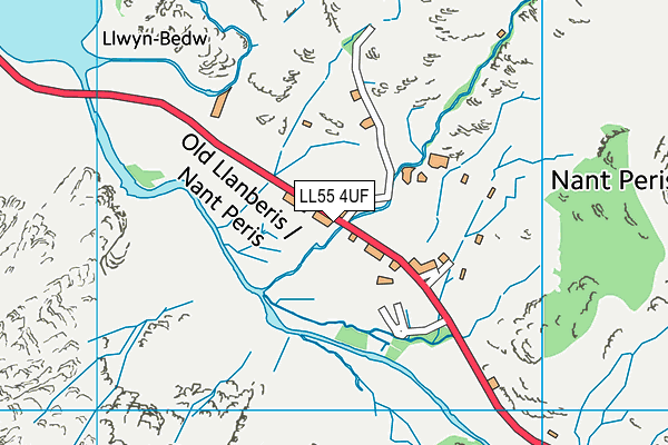 LL55 4UF map - OS VectorMap District (Ordnance Survey)