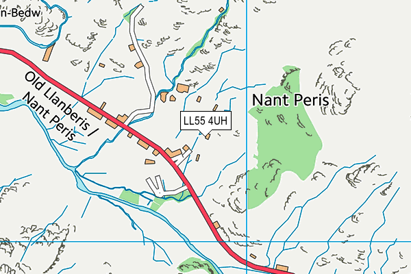 LL55 4UH map - OS VectorMap District (Ordnance Survey)