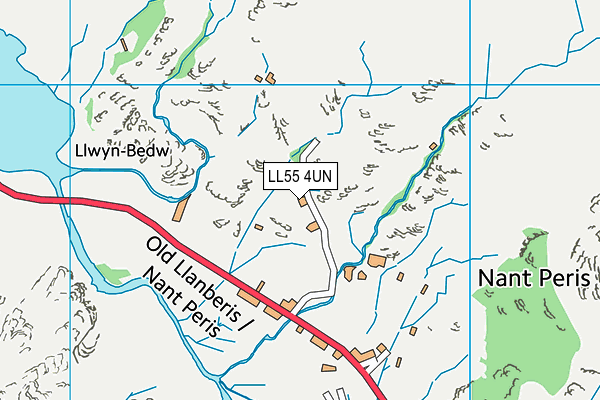 LL55 4UN map - OS VectorMap District (Ordnance Survey)