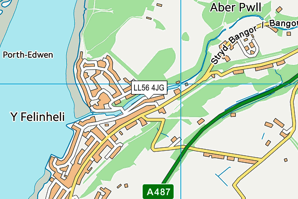 LL56 4JG map - OS VectorMap District (Ordnance Survey)