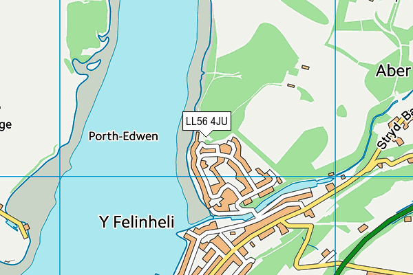 LL56 4JU map - OS VectorMap District (Ordnance Survey)