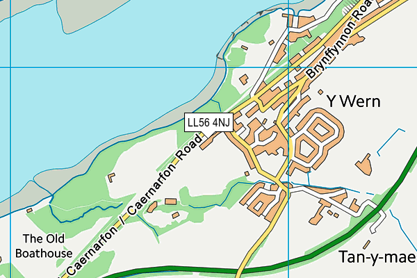 LL56 4NJ map - OS VectorMap District (Ordnance Survey)