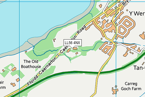LL56 4NX map - OS VectorMap District (Ordnance Survey)