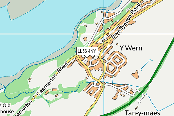 LL56 4NY map - OS VectorMap District (Ordnance Survey)