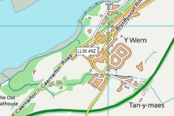 LL56 4NZ map - OS VectorMap District (Ordnance Survey)