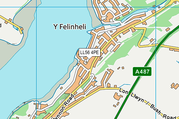 LL56 4PE map - OS VectorMap District (Ordnance Survey)