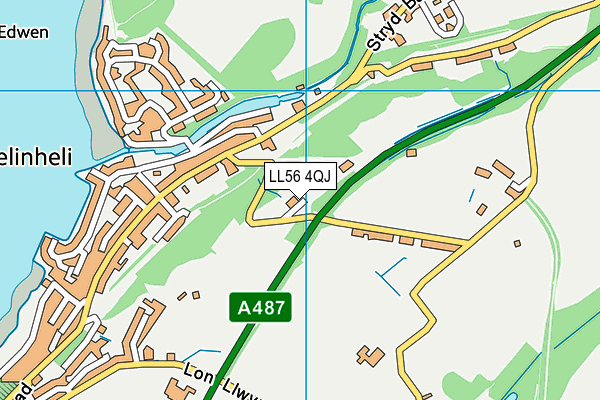LL56 4QJ map - OS VectorMap District (Ordnance Survey)