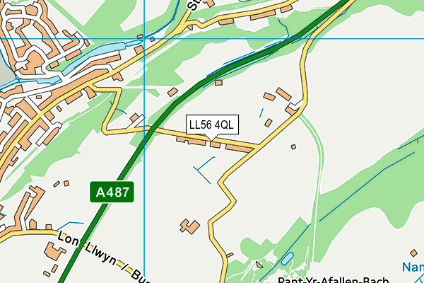 LL56 4QL map - OS VectorMap District (Ordnance Survey)