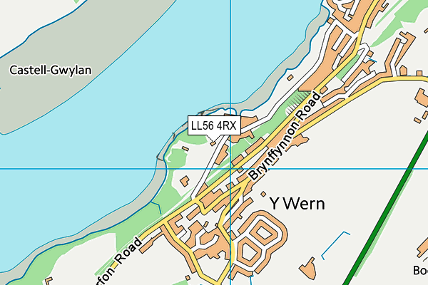 LL56 4RX map - OS VectorMap District (Ordnance Survey)