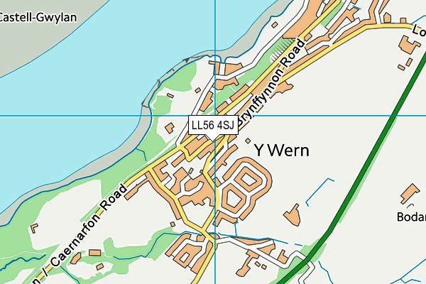 LL56 4SJ map - OS VectorMap District (Ordnance Survey)