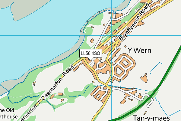 LL56 4SQ map - OS VectorMap District (Ordnance Survey)