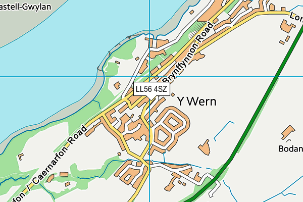 LL56 4SZ map - OS VectorMap District (Ordnance Survey)