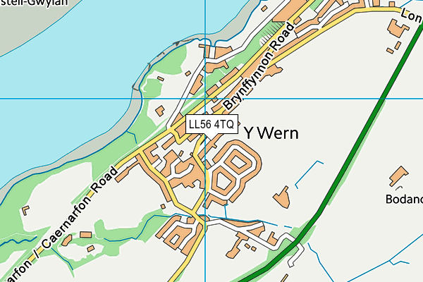LL56 4TQ map - OS VectorMap District (Ordnance Survey)
