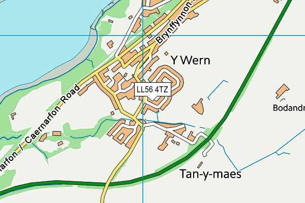 LL56 4TZ map - OS VectorMap District (Ordnance Survey)