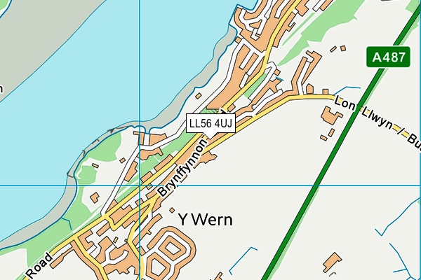 LL56 4UJ map - OS VectorMap District (Ordnance Survey)