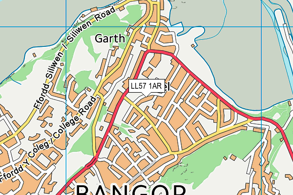 LL57 1AR map - OS VectorMap District (Ordnance Survey)
