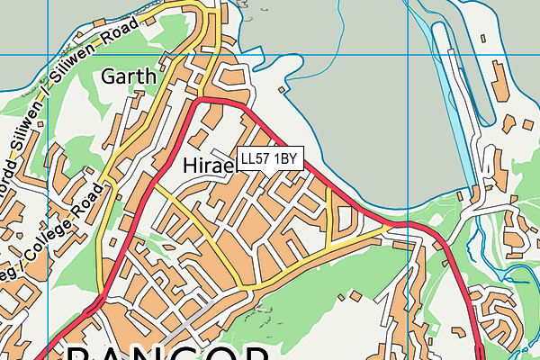 LL57 1BY map - OS VectorMap District (Ordnance Survey)