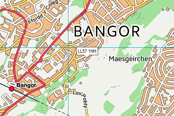 LL57 1HH map - OS VectorMap District (Ordnance Survey)