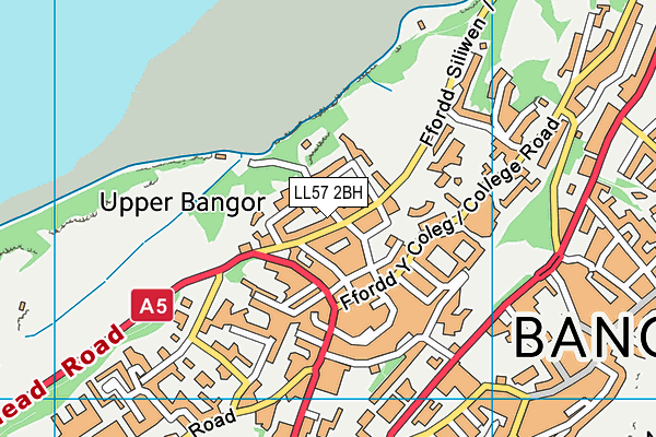 LL57 2BH map - OS VectorMap District (Ordnance Survey)