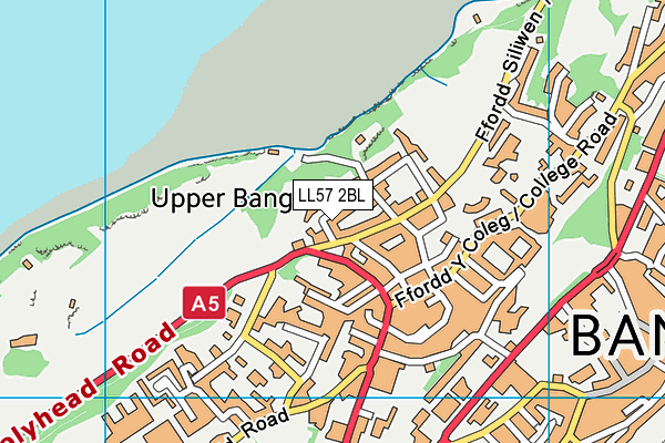 LL57 2BL map - OS VectorMap District (Ordnance Survey)