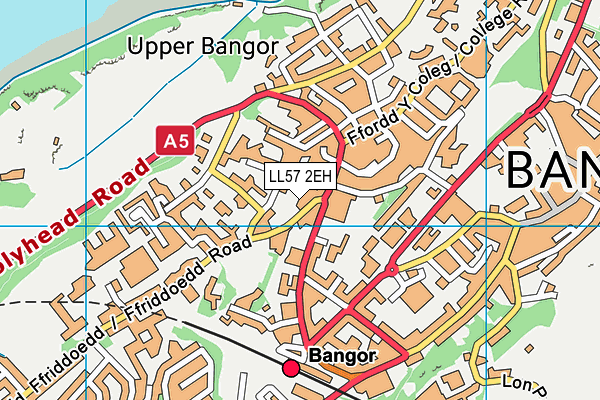 LL57 2EH map - OS VectorMap District (Ordnance Survey)
