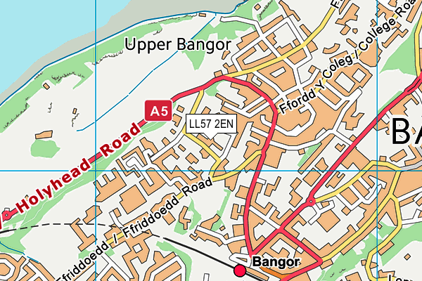 LL57 2EN map - OS VectorMap District (Ordnance Survey)