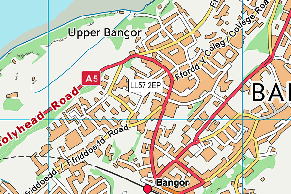 LL57 2EP map - OS VectorMap District (Ordnance Survey)