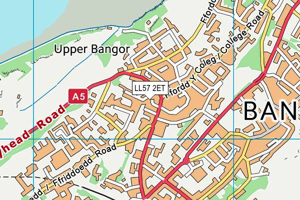 LL57 2ET map - OS VectorMap District (Ordnance Survey)