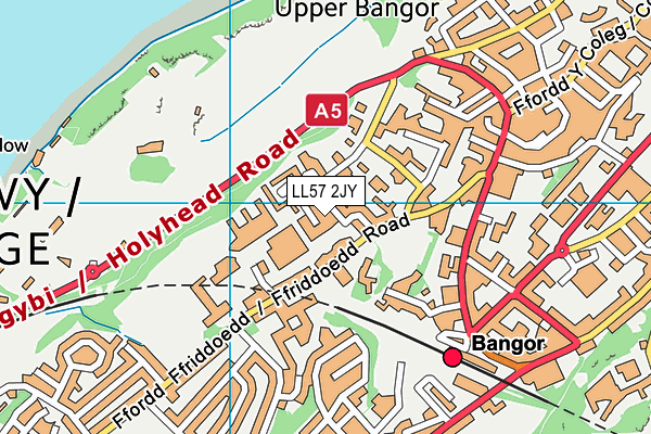 LL57 2JY map - OS VectorMap District (Ordnance Survey)