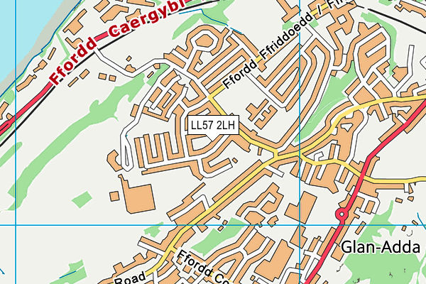 LL57 2LH map - OS VectorMap District (Ordnance Survey)