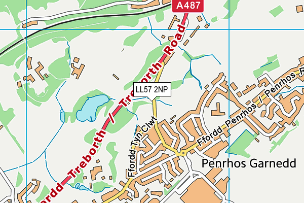 LL57 2NP map - OS VectorMap District (Ordnance Survey)