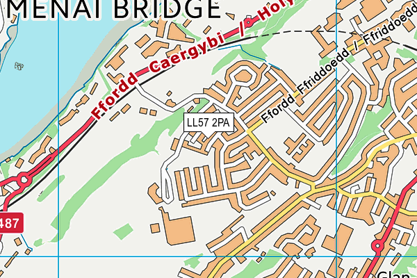 LL57 2PA map - OS VectorMap District (Ordnance Survey)