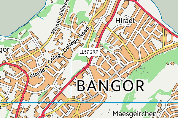 LL57 2RP map - OS VectorMap District (Ordnance Survey)