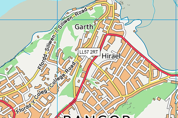 LL57 2RT map - OS VectorMap District (Ordnance Survey)