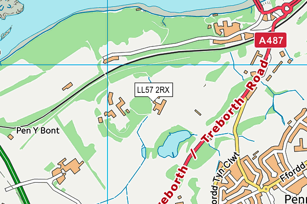 LL57 2RX map - OS VectorMap District (Ordnance Survey)
