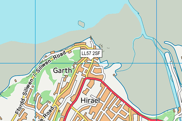 LL57 2SF map - OS VectorMap District (Ordnance Survey)