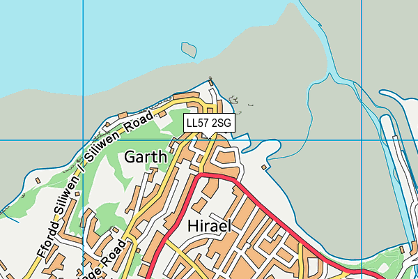 LL57 2SG map - OS VectorMap District (Ordnance Survey)