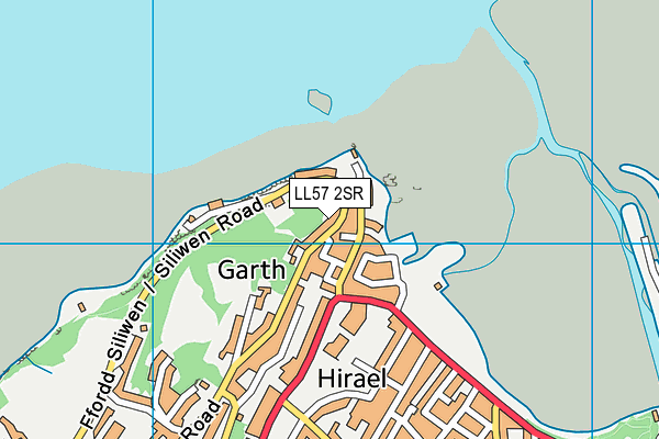 LL57 2SR map - OS VectorMap District (Ordnance Survey)