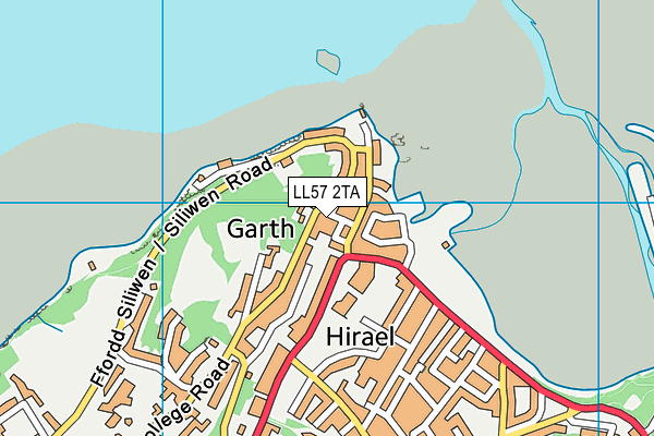 LL57 2TA map - OS VectorMap District (Ordnance Survey)