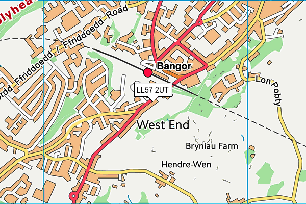 Ysgol Ein Harglwyddes map (LL57 2UT) - OS VectorMap District (Ordnance Survey)