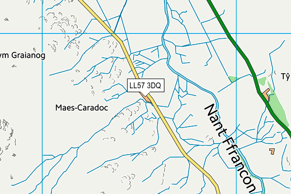 LL57 3DQ map - OS VectorMap District (Ordnance Survey)