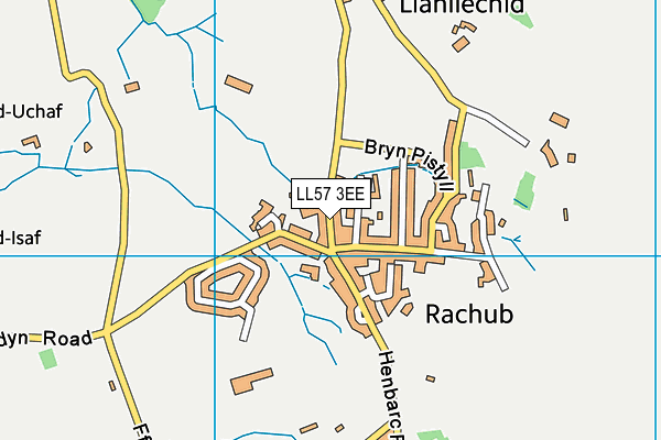 LL57 3EE map - OS VectorMap District (Ordnance Survey)