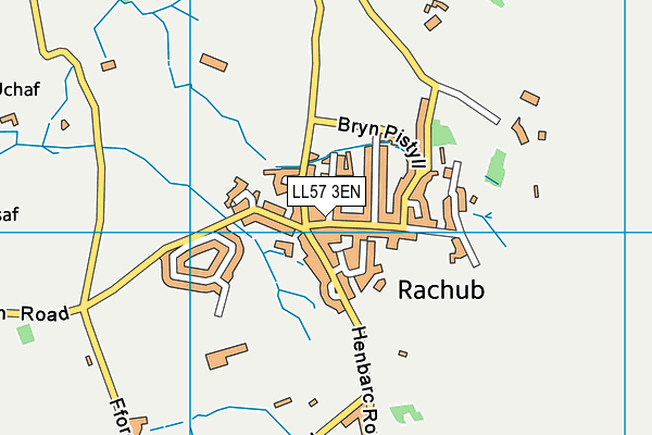 LL57 3EN map - OS VectorMap District (Ordnance Survey)