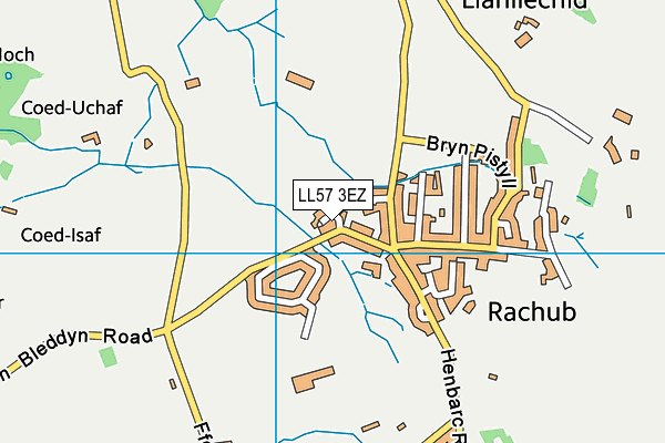 LL57 3EZ map - OS VectorMap District (Ordnance Survey)