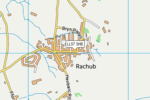 LL57 3HB map - OS VectorMap District (Ordnance Survey)