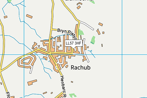 LL57 3HF map - OS VectorMap District (Ordnance Survey)