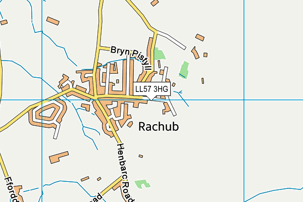 LL57 3HG map - OS VectorMap District (Ordnance Survey)