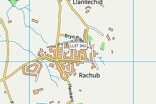 LL57 3HJ map - OS VectorMap District (Ordnance Survey)